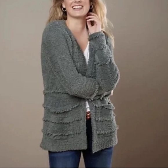 Barefoot Dreams Sweaters - Barefoot Dreams CozyChic Boardwalk Open Front Cardigan Shacket, Super Soft